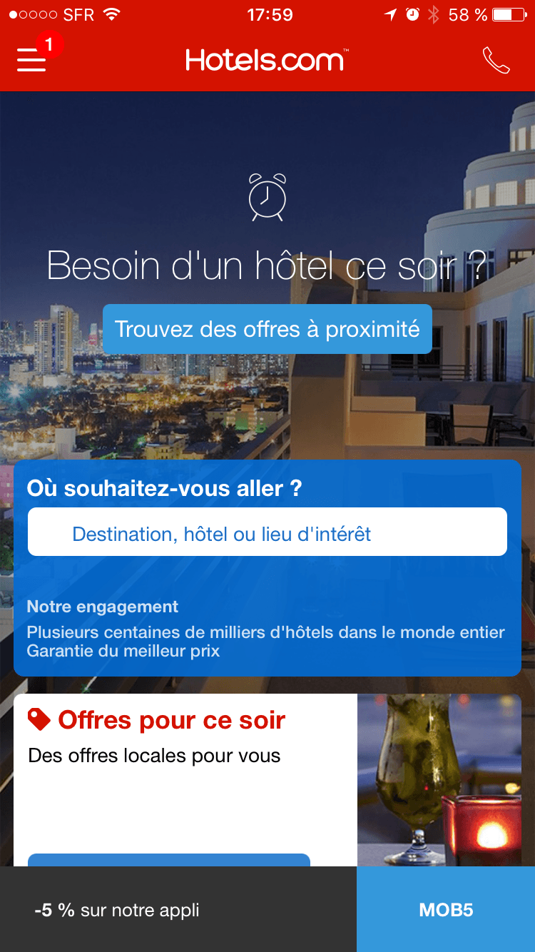 Code promo Hotels.com → 10% | Novembre 2018 | L’Express