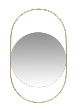 THALA - Miroir en métal doré 26x43