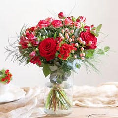 Bouquet de fleurs rouge